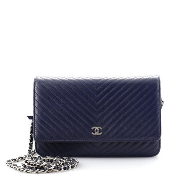 Chanel Wallet on Chain Chevron Caviar