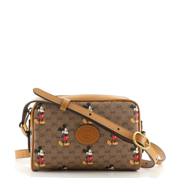 Gucci Disney Mickey Mouse Shoulder Bag Printed Mini GG Coated Canvas Mini