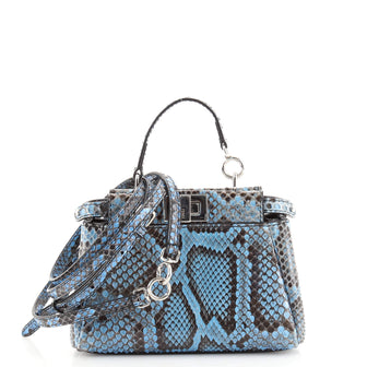 Fendi Peekaboo Bag Python Micro