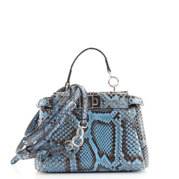 Fendi Peekaboo Bag Python Micro