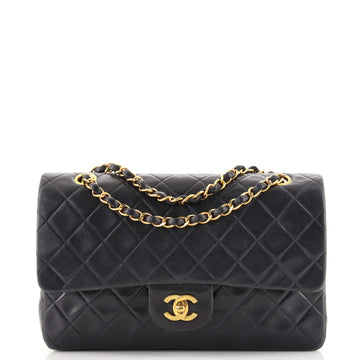 Chanel Vintage Classic Double Flap Bag Quilted Lambskin Medium