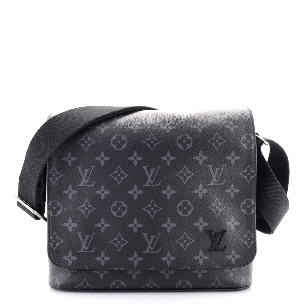 Louis Vuitton, Bags, Louis Vuitton District Messenger Bag Monogram  Eclipse Canvas Pm Black