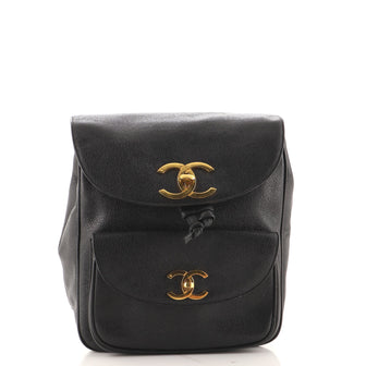 Chanel Vintage CC Pocket Backpack Caviar Small