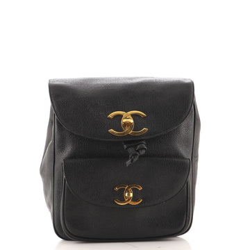Chanel Vintage CC Pocket Backpack Caviar Small