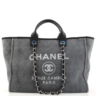 Chanel Deauville Tote Canvas Medium