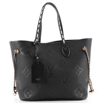 Louis Vuitton Neverfull NM Tote Wild at Heart Monogram Empreinte Giant MM