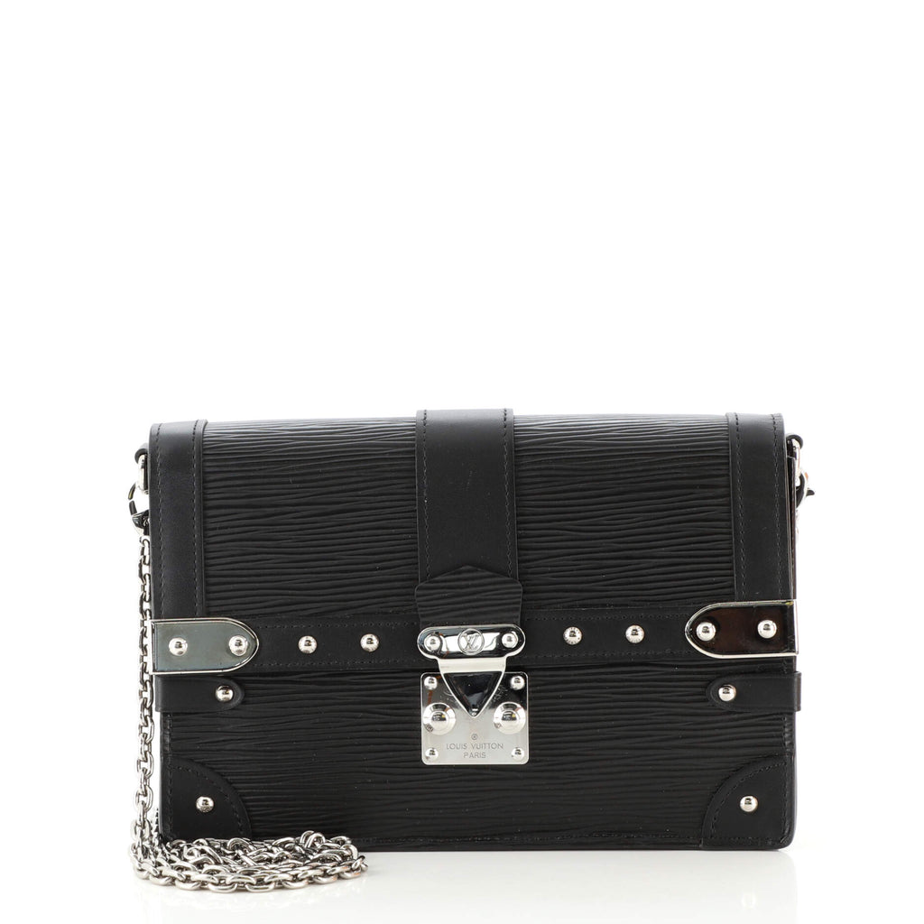 Louis Vuitton Trunk Chain Wallet Epi Leather Black 15101731