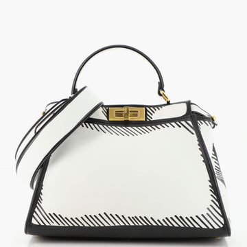 Fendi Peekaboo Bag Joshua Vides Printed Leather Regular