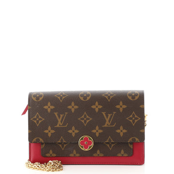 Louis Vuitton Flore Chain Wallet Monogram Canvas