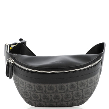Salvatore Ferragamo Zip Belt Bag Gancini Coated Canvas