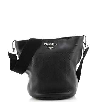 Prada Bucket Messenger Bag Vitello Daino Small