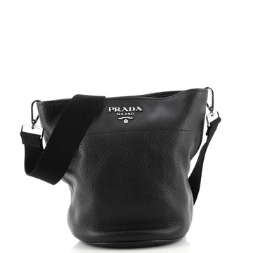 Prada Bucket Messenger Bag Vitello Daino Small