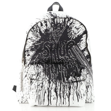 Celine Zip Around Backpack Printed Canvas Medium