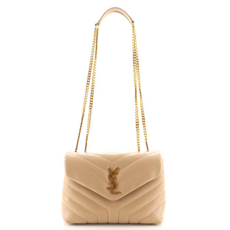 Saint Laurent LouLou Shoulder Bag Matelasse Chevron Leather Small