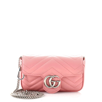 Gucci GG Marmont Flap Bag Matelasse Leather Super Mini