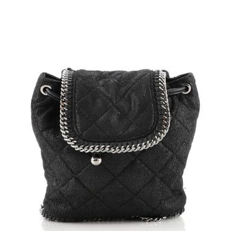 Stella McCartney Falabella Backpack Quilted Shaggy Deer Mini