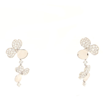 Tiffany & Co. Paper Flowers Cluster Drop Earrings Platinum with Diamonds