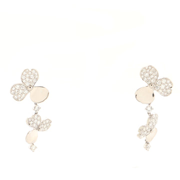 Tiffany & Co. Paper Flowers Cluster Drop Earrings Platinum with Diamonds
