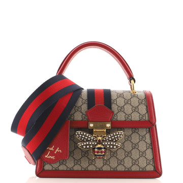 Gucci Queen Margaret Top Handle Bag GG Coated Canvas Small