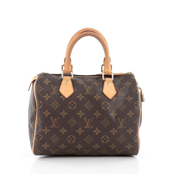 Louis Vuitton Speedy Handbag Monogram Canvas 25 brown