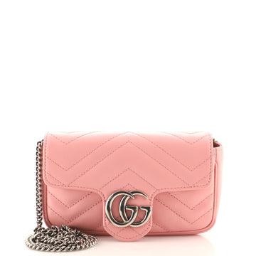 Gucci GG Marmont Flap Bag Matelasse Leather Super Mini