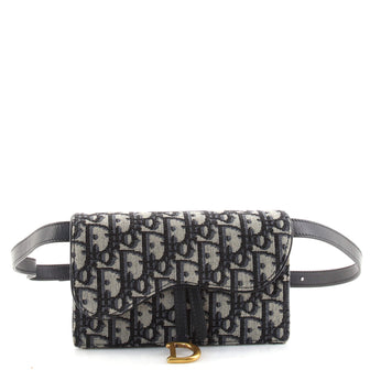 Christian Dior Saddle Rectangular Belt Bag Oblique Canvas