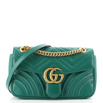 Gucci GG Marmont Flap Bag Matelasse Leather Small