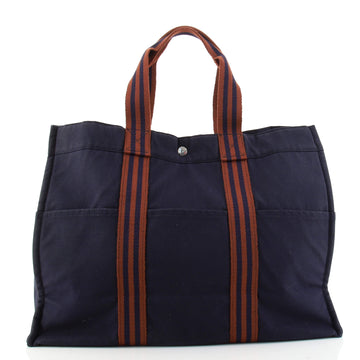 Hermes Fourre Tout Tote Toile MM
