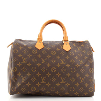 Louis Vuitton Speedy Handbag Monogram Canvas 35