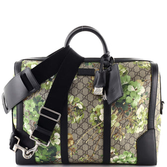 Gucci Convertible Briefcase Blooms Print GG Coated Canvas Medium