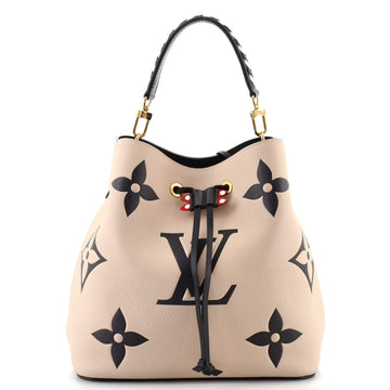 Louis Vuitton NeoNoe Handbag Limited Edition Crafty Monogram Empreinte Giant MM