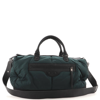 Balenciaga Squash Duffle Bag Nylon with Leather Small