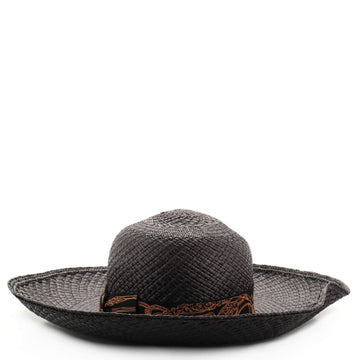 Hermes Carrousel Hat Straw with Twilly