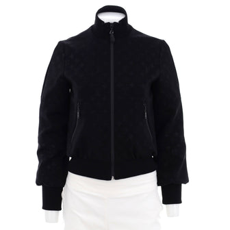 Louis Vuitton Women's Zip Up Jacket Embossed Nylon