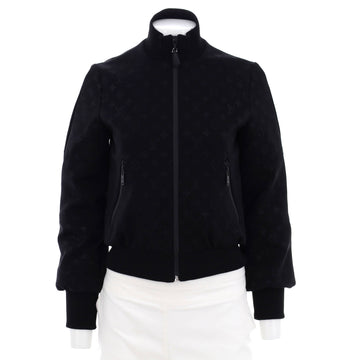 Louis Vuitton Women's Zip Up Jacket Embossed Nylon