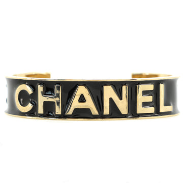 Chanel Logo Cuff Bracelet Metal with Enamel