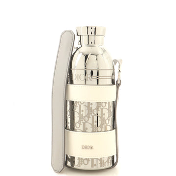 Christian Dior Aqua Bottle with Shoulder Strap Oblique Metal with Leather