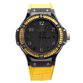 Big Bang Tutti Frutti Automatic Watch Ceramic and Alligator with Sapphire Bezel 38