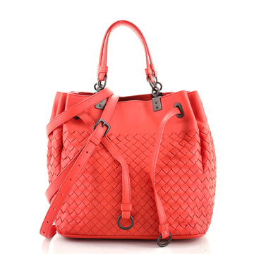 Bottega Veneta Convertible Bucket Bag Intrecciato Nappa Medium