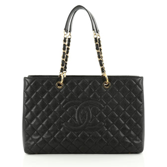 Chanel Grand Shopping Tote Quilted Caviar XL
