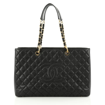 Chanel Grand Shopping Tote Quilted Caviar XL