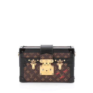 Louis Vuitton Petite Malle Handbag Monogram Canvas