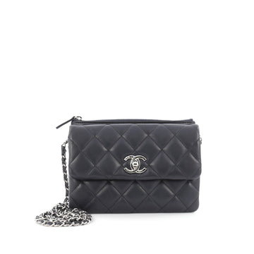 Chanel Daily Zippy Crossbody Bag Quilted Lambskin Small