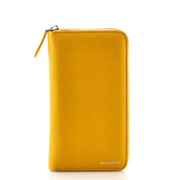 Burberry Zip Around Organizer Wallet Leather Vertical