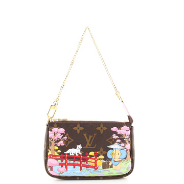 Louis Vuitton Pochette Accessoires Limited Edition Monogram Canvas Mini