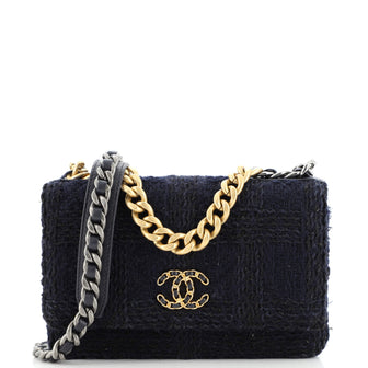 Chanel 19 Wallet on Chain Quilted Tweed