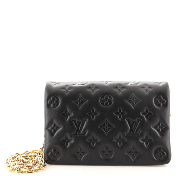 Louis Vuitton Coussin Pochette Monogram Embossed Lambskin