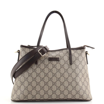 Gucci Convertible Zip Tote GG Coated Canvas Small