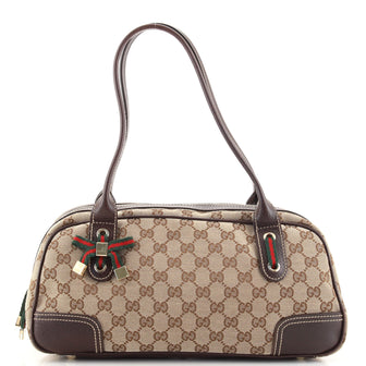Gucci Princy Boston Bag GG Canvas Small