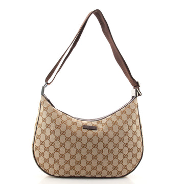 Gucci Saddle Zip Messenger Bag GG Canvas Medium